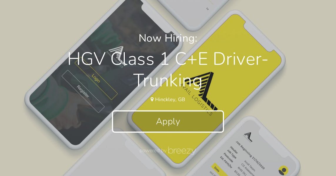 HGV Class 1 C+E Driver Trunking at Avail Logistics