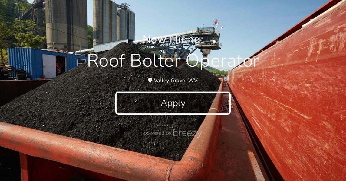 Roof Bolter Operator at Tunnel Ridge LLC