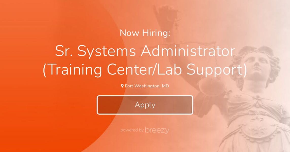 Sr. Systems Administrator (Training Center/Lab Support) at Themis Insight