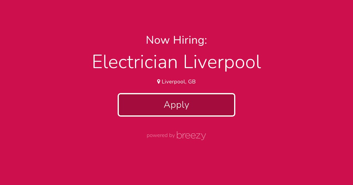 Electrician jobs liverpool