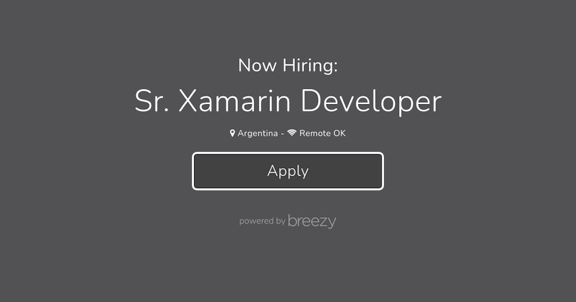 Sr. Xamarin Developer at AccelOne