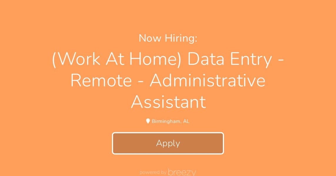 (Work At Home) Data Entry - Remote - Administrative Assistant at ...