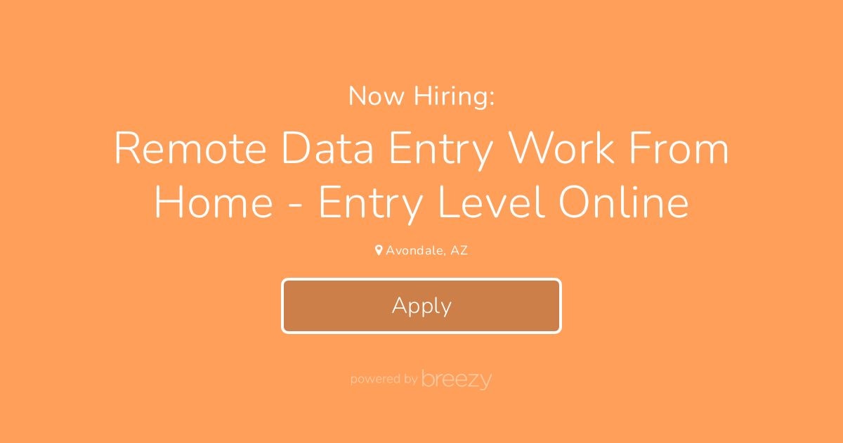 Remote Data Entry Work From Home - Entry Level Online at FocusGroupPanel