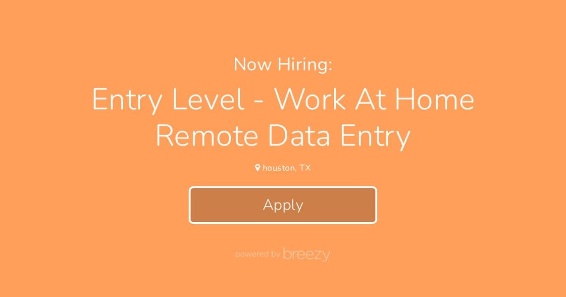 Entry Level Work At Home Remote Data Entry at FocusGroupPanel