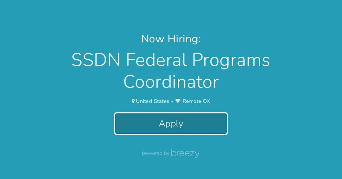 SSDN Federal Programs Coordinator at USDN