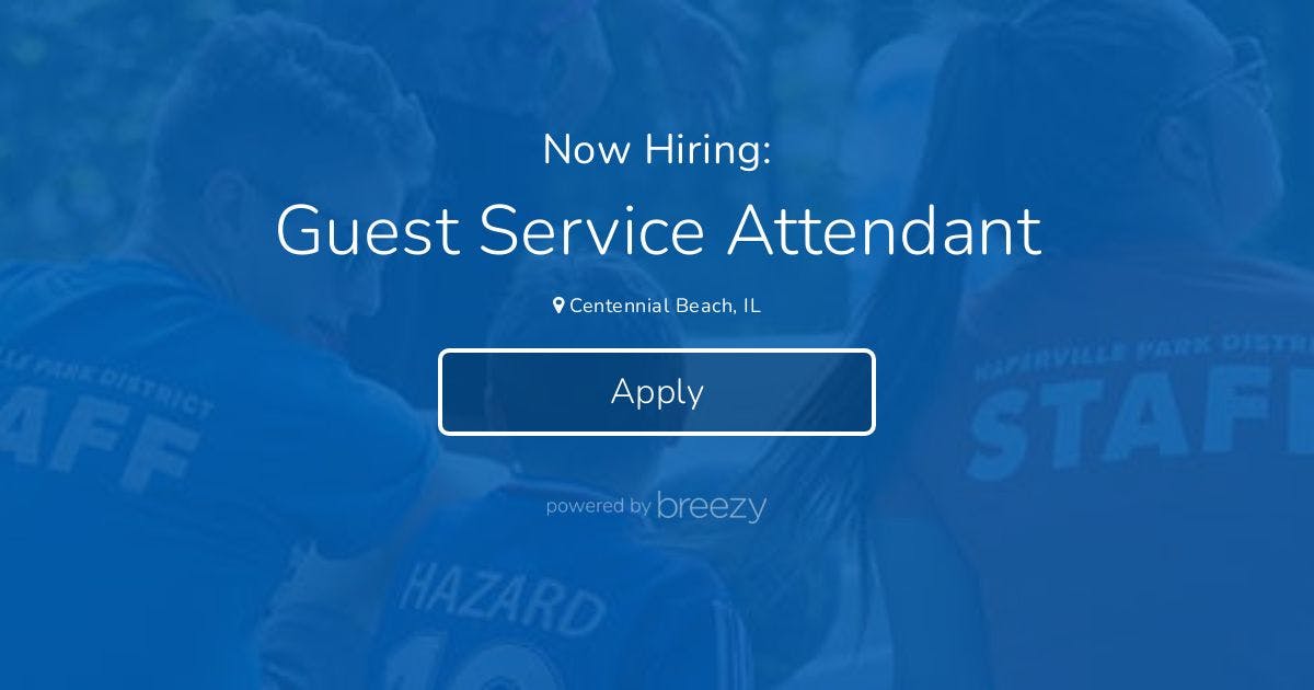 Guest Service Attendant At Naperville Park District   Social Position 0edc86122506 