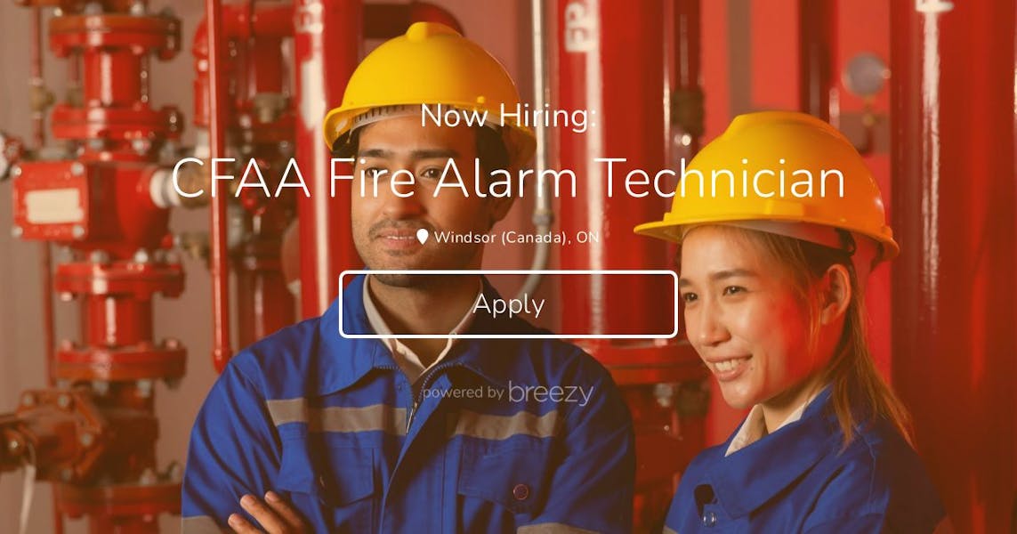 CFAA Fire Alarm Technician at Fire Safety and Protection