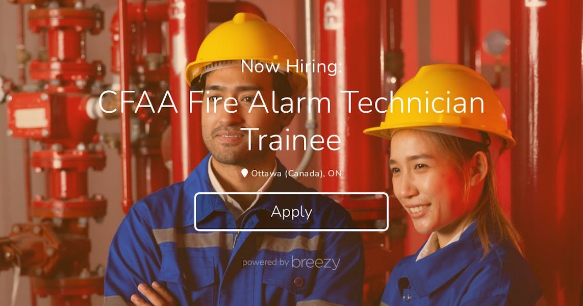 CFAA Fire Alarm Technician Trainee at Fire Safety and Protection