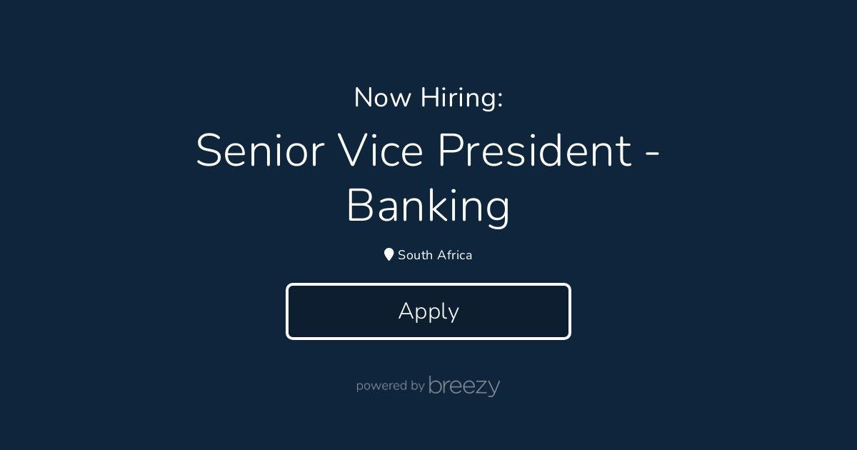 Senior Vice President Banking At Lula