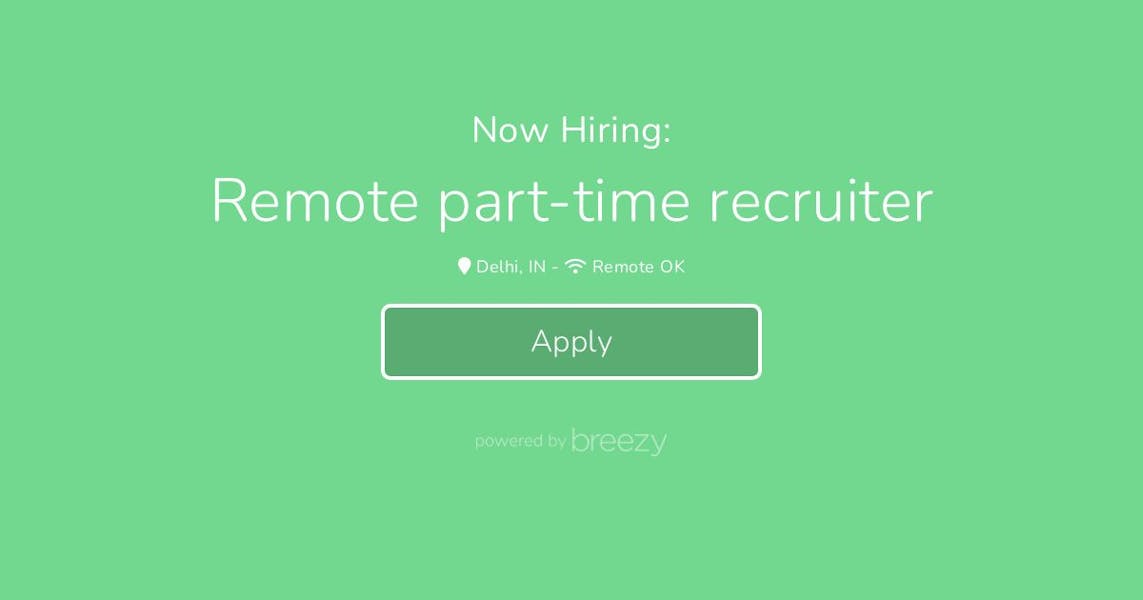 Remote parttime recruiter at Wayy