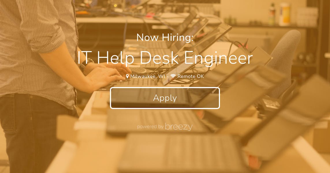 IT Help Desk Engineer at Worksighted
