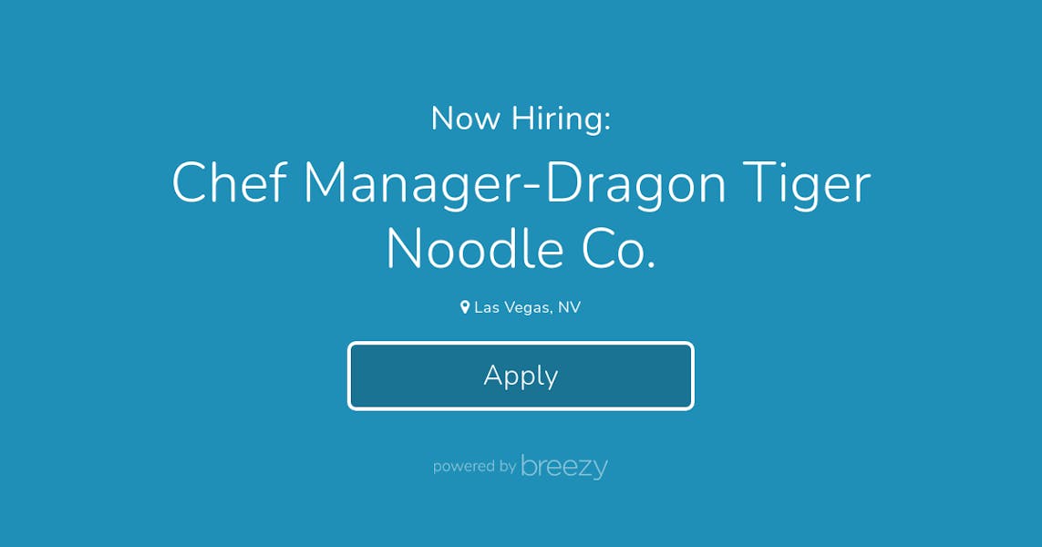 Chef Manager Dragon Tiger Noodle Co At Tropical Smoothie Qdoba Dragon Tiger Noodle Company