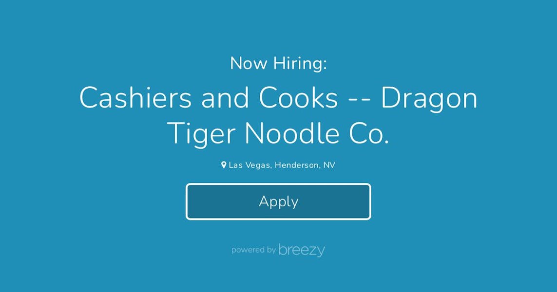 Cashiers And Cooks Dragon Tiger Noodle Co At Tropical Smoothie Qdoba Dragon Tiger Noodle Company