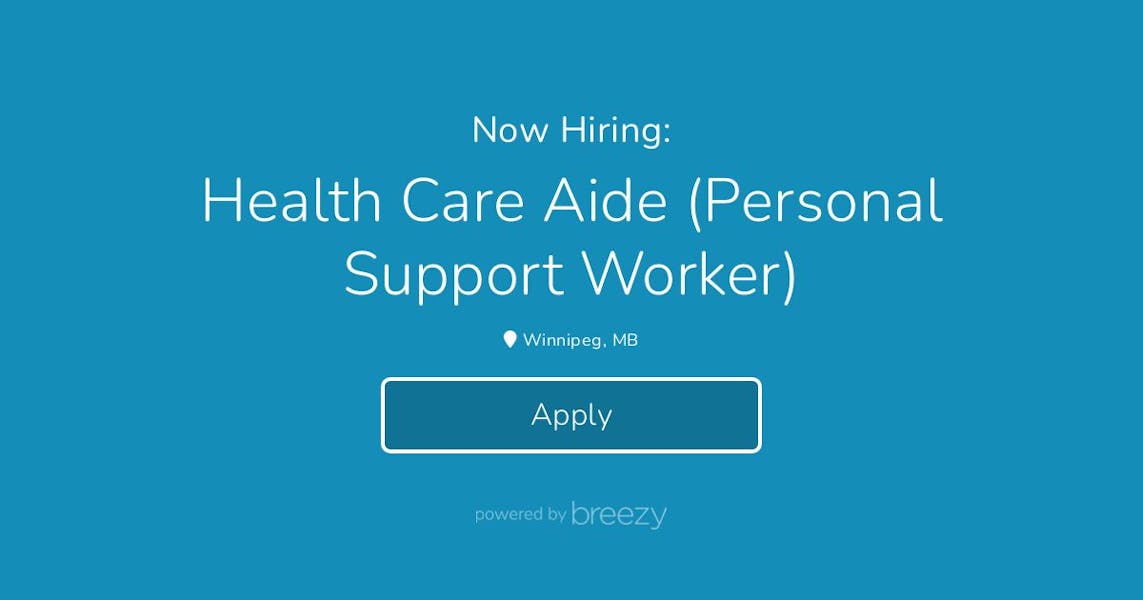 Health Care Aide Personal Support Worker At Stamant