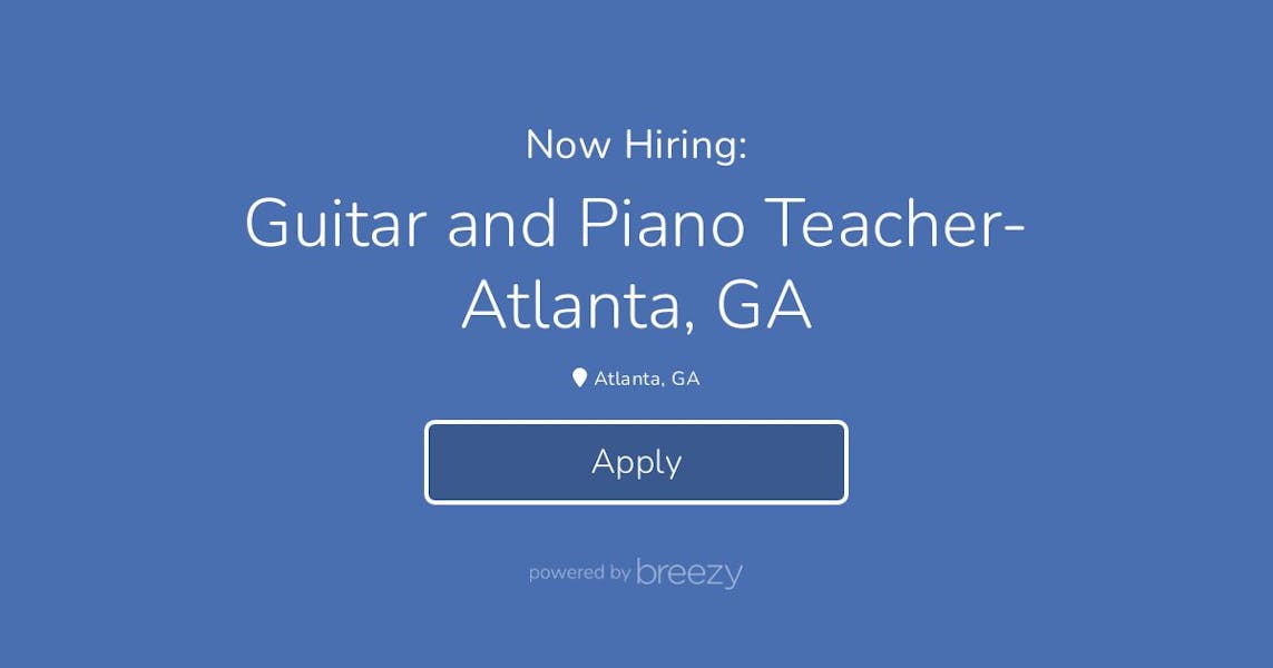 Guitar and Piano TeacherAtlanta, GA at Ensemble Performing Arts