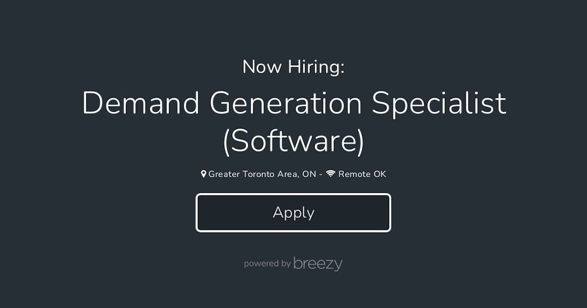Demand Generation Specialist (Software) at Texada Software