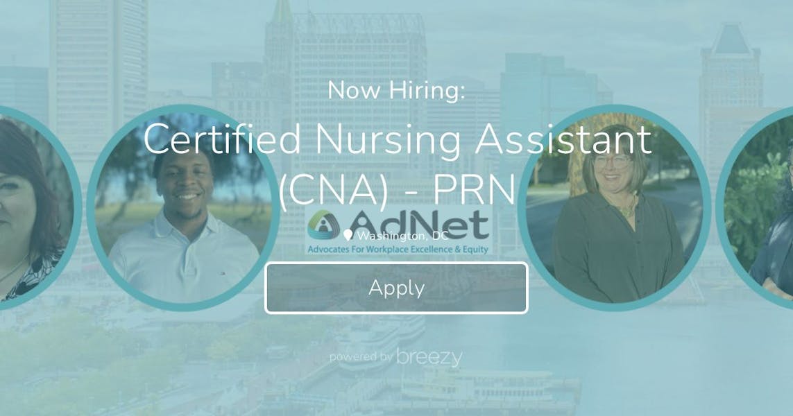 Certified Nursing Assistant (CNA) - PRN at AdNet AccountNet, Inc.