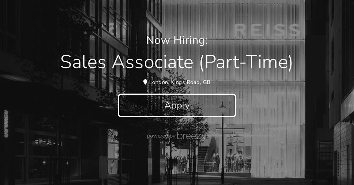 Sales Associate Part Time At REISS sales-associate-part-time-at-reiss