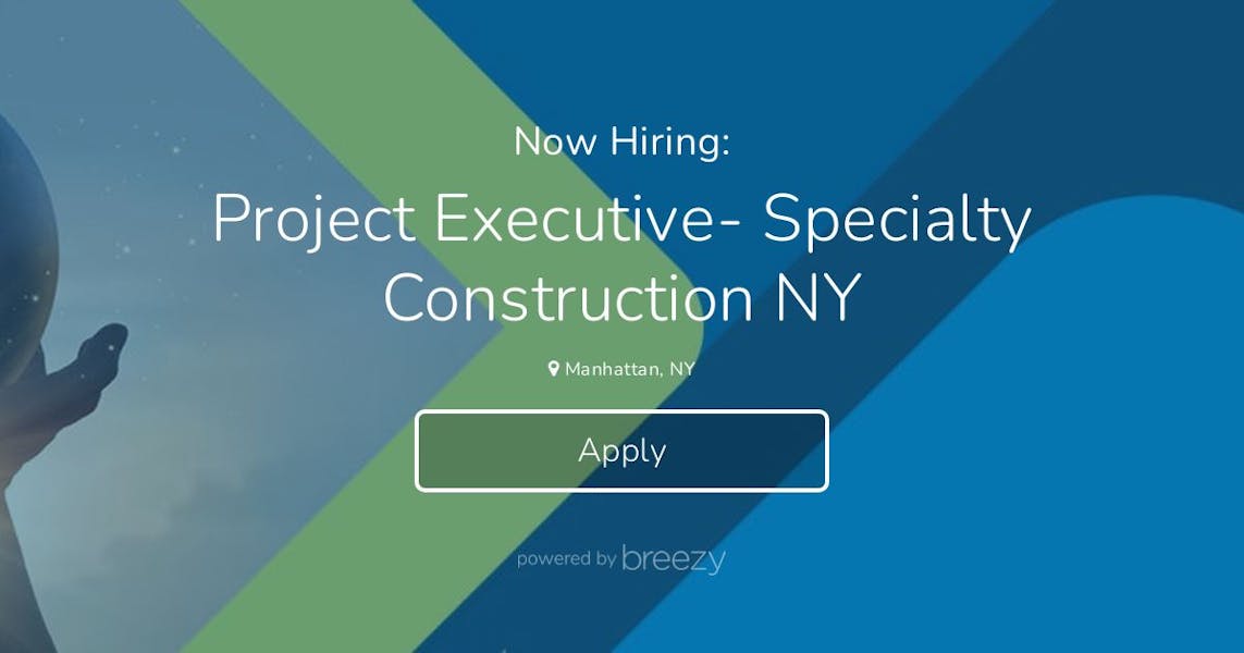 Project Executive Specialty Construction NY at Aeroseal