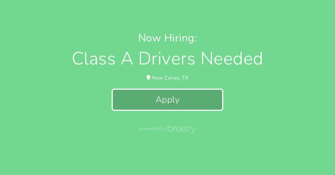 Class A Drivers Needed at EFitz Logistics