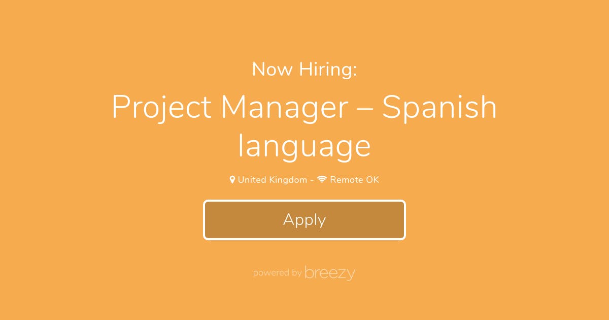 Project Manager Spanish Language At QS   Social Position 9bbd9835321201 