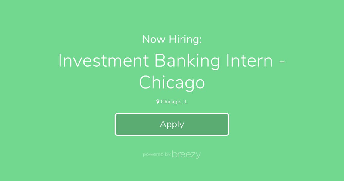 investment banking jobs chicago il