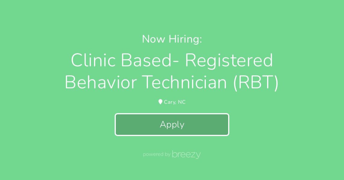 Clinic Based Registered Behavior Technician (RBT) at The Cardinal