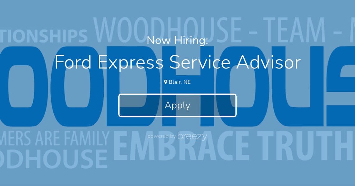 Ford Express Service Advisor at Woodhouse Auto Family