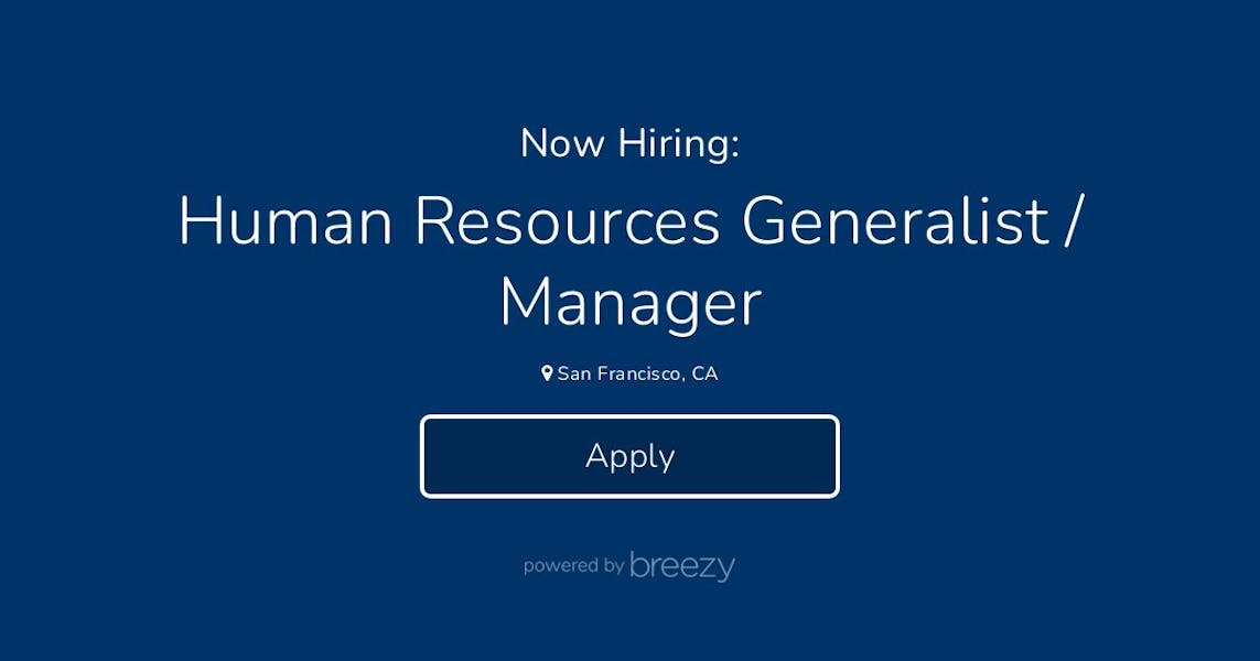 Human Resources Generalist / Manager at Compass Family Services