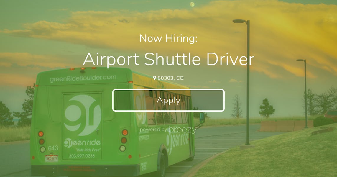 Airport Shuttle Driver at Green Ride