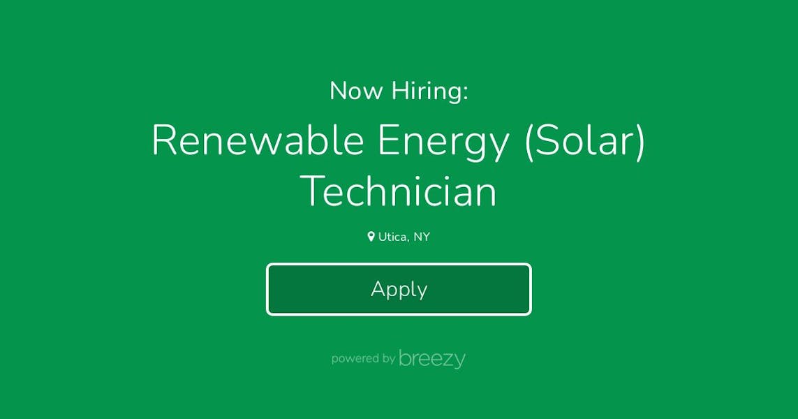 Renewable Energy (Solar) Technician at Spark Power