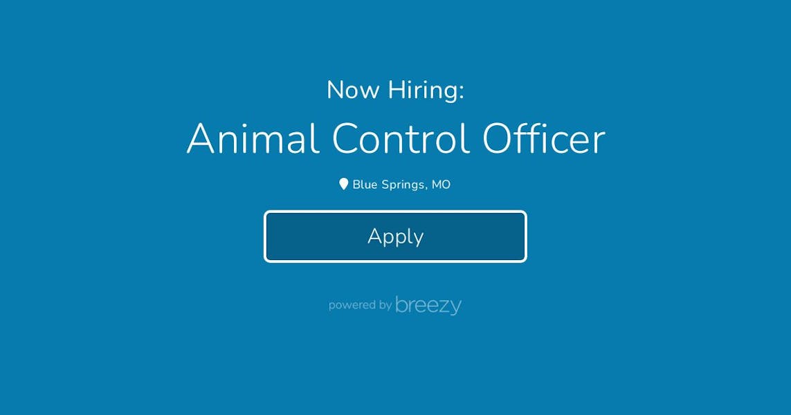 Animal Control Officer at City of Blue Springs