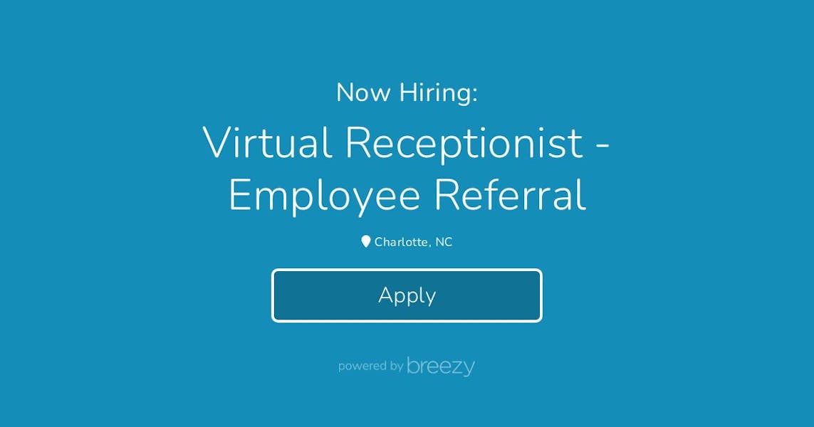 Virtual Receptionist Employee Referral at PATLive