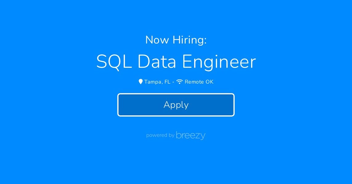 SQL Data Engineer at Bond-Pro Inc