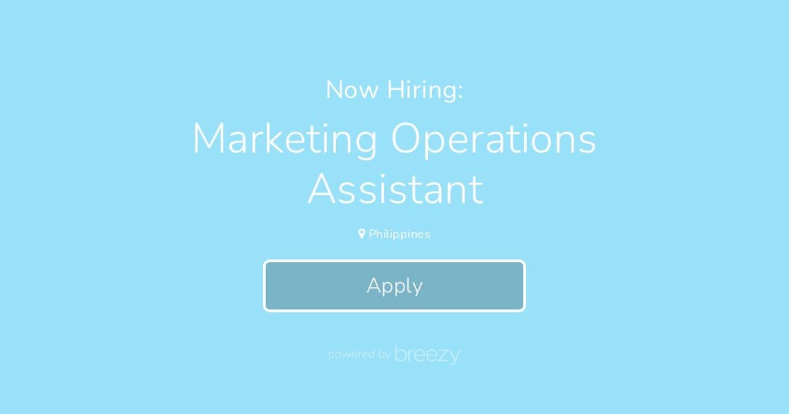 Marketing Operations Assistant at WeAssist.io