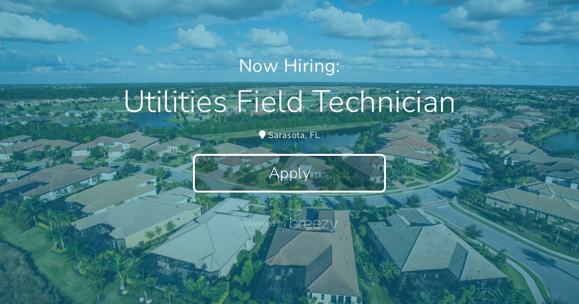 Utilities Field Technician at SchroederManatee Ranch