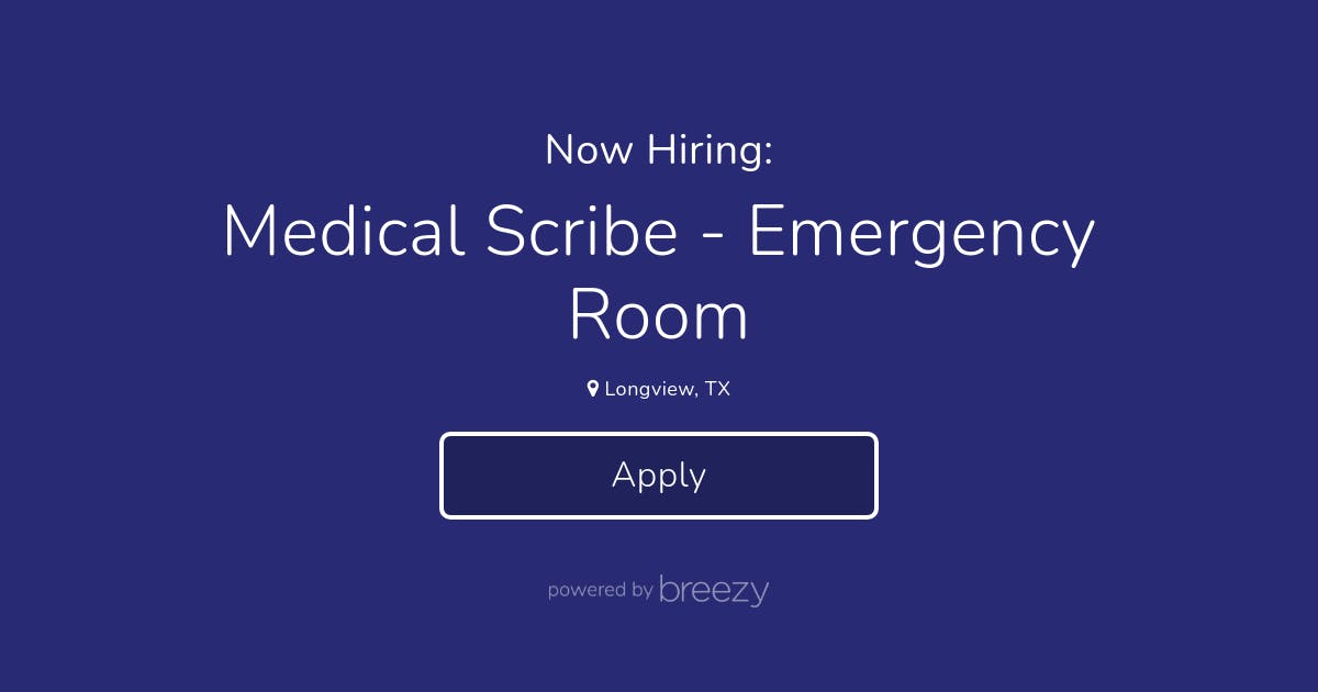emergency room scribe jobs near me