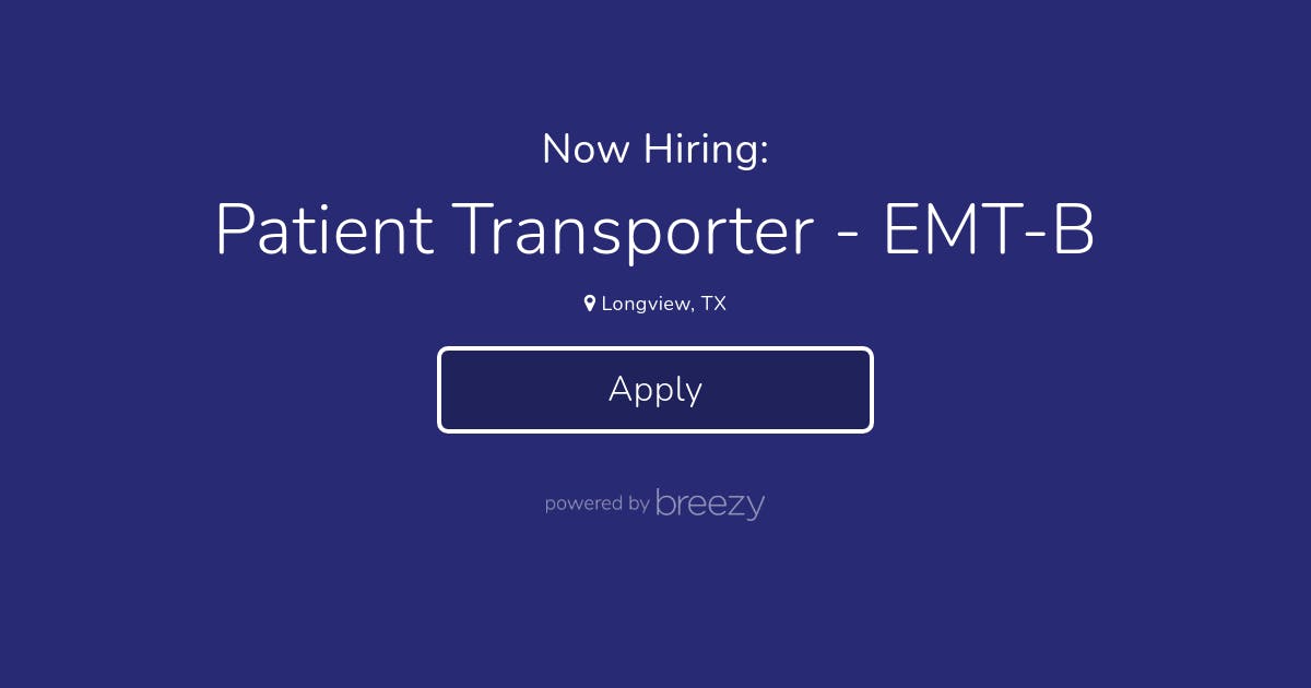 Patient Transporter - EMT-B At O'Mally Management Group