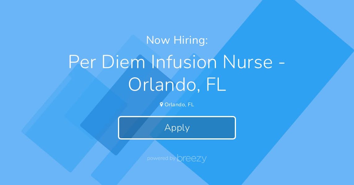 Per Diem Infusion Nurse Orlando, FL at Gastro Health