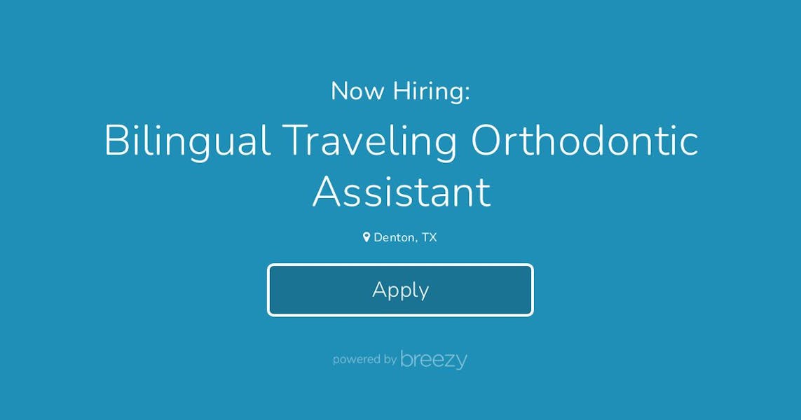 Bilingual Traveling Orthodontic Assistant at Community Dental Partners