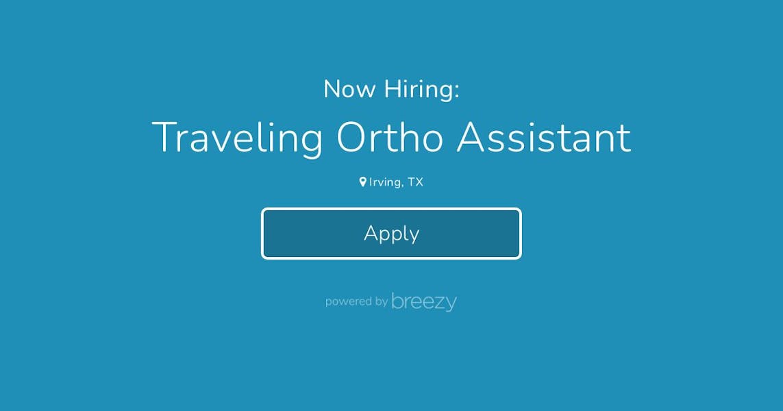 Traveling Ortho Assistant at Community Dental Partners