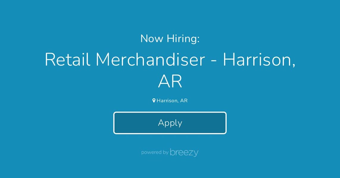 Retail Merchandiser Harrison, AR at SRS Merchandising