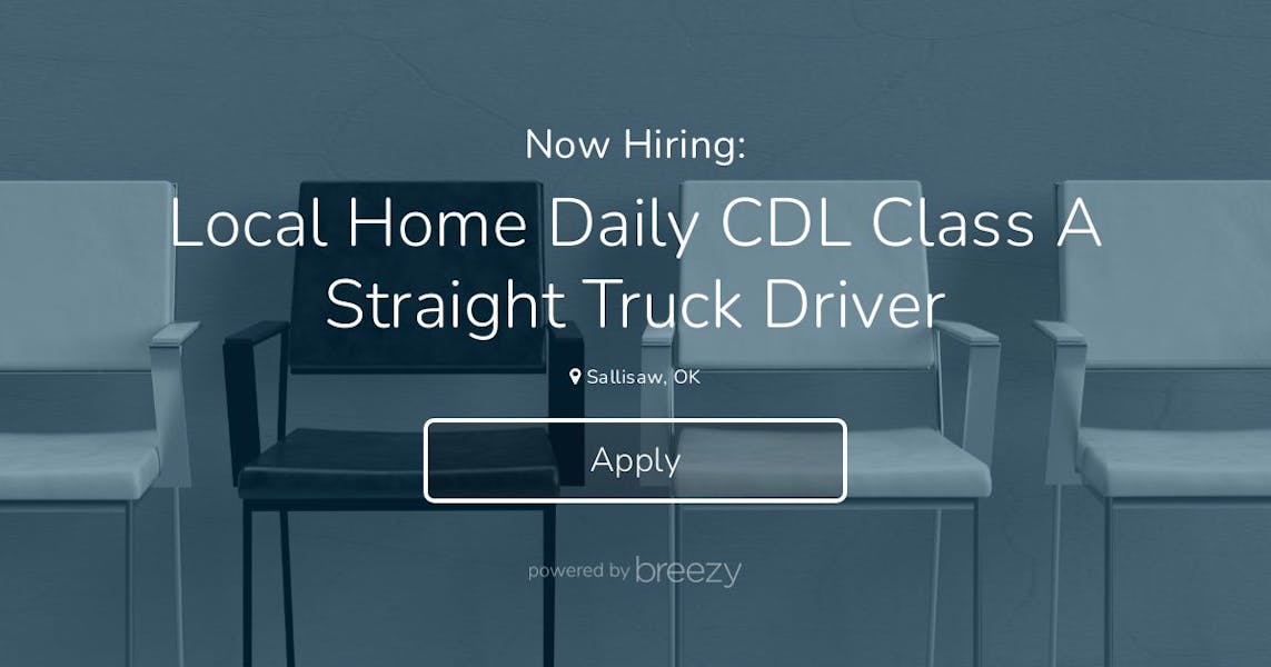 Local Home Daily CDL Class A Straight Truck Driver at RODAL TECHNOLOGIES