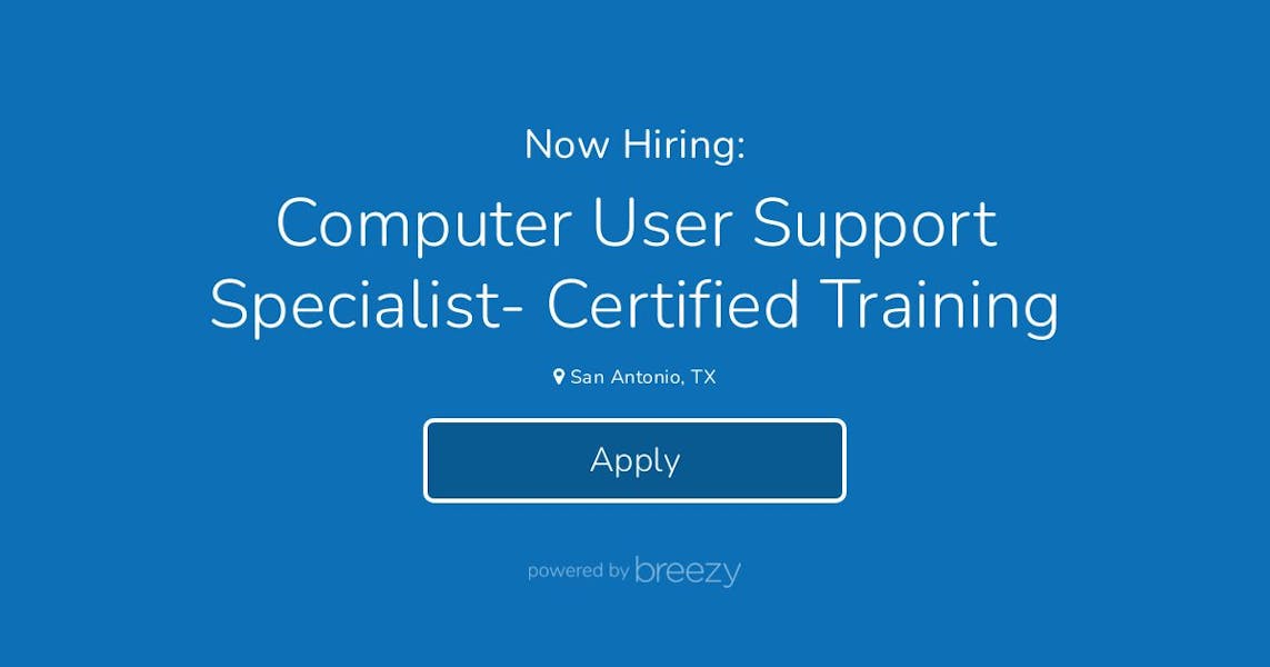 Computer User Support Specialist Certified Training at Workforce Computer User Support Specialist Certified Training at Workforce