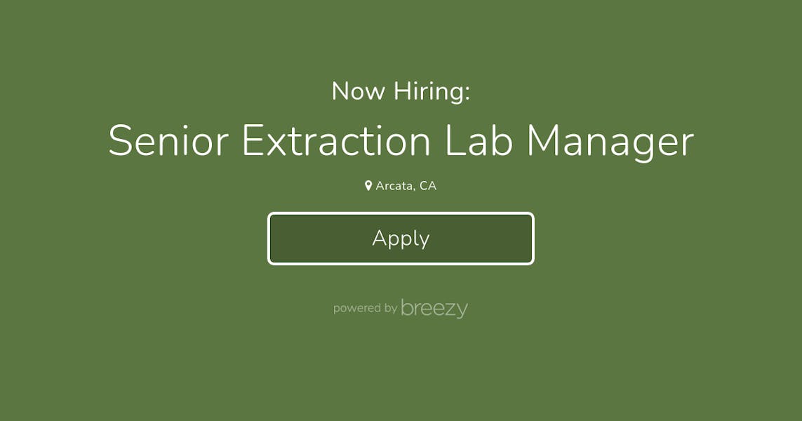 Senior Extraction Lab Manager at FLOWER CO.