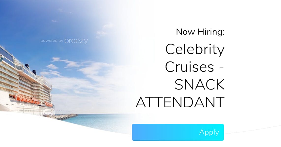 Celebrity cruise line job application