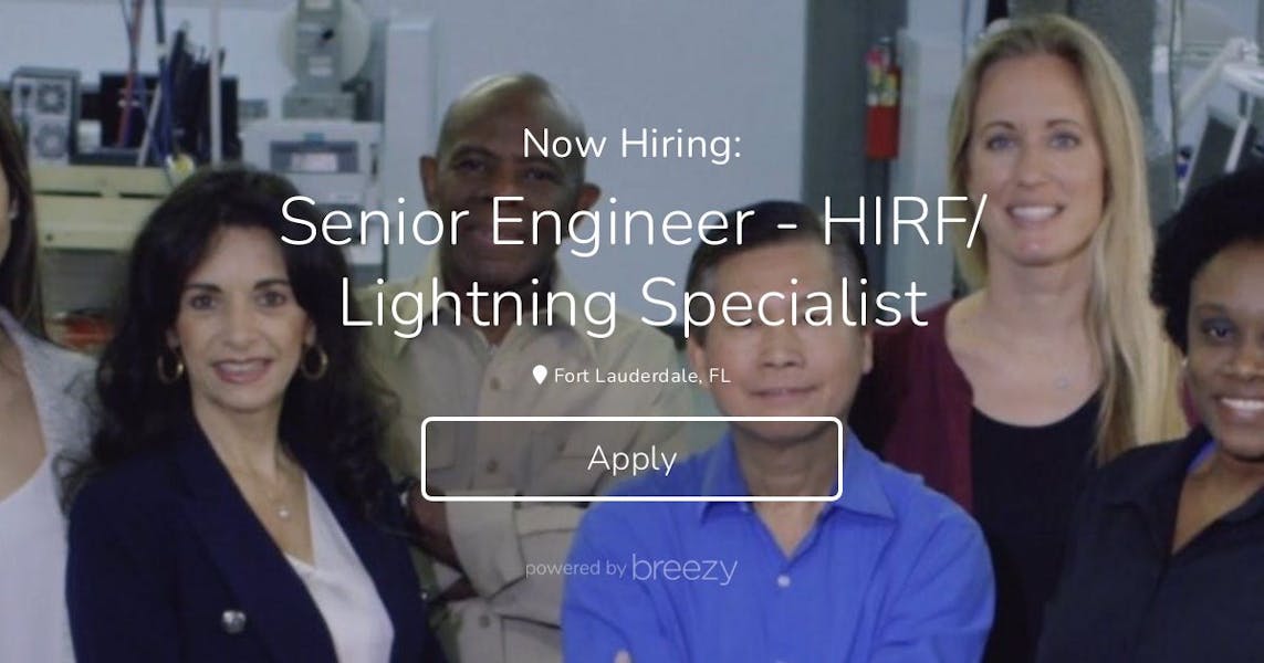 Senior Engineer - HIRF/ Lightning Specialist at Dayton Granger, Inc.