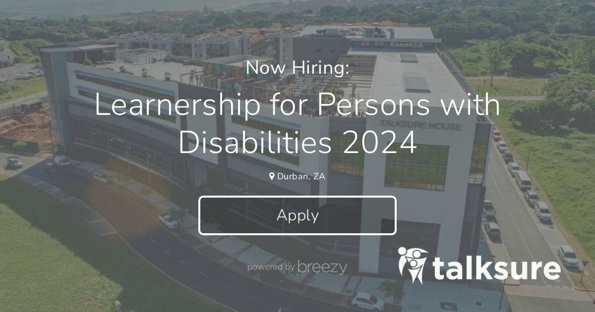 Learnership For Persons With Disabilities 2024 At Talksure   Social Position 885fad7dd480 