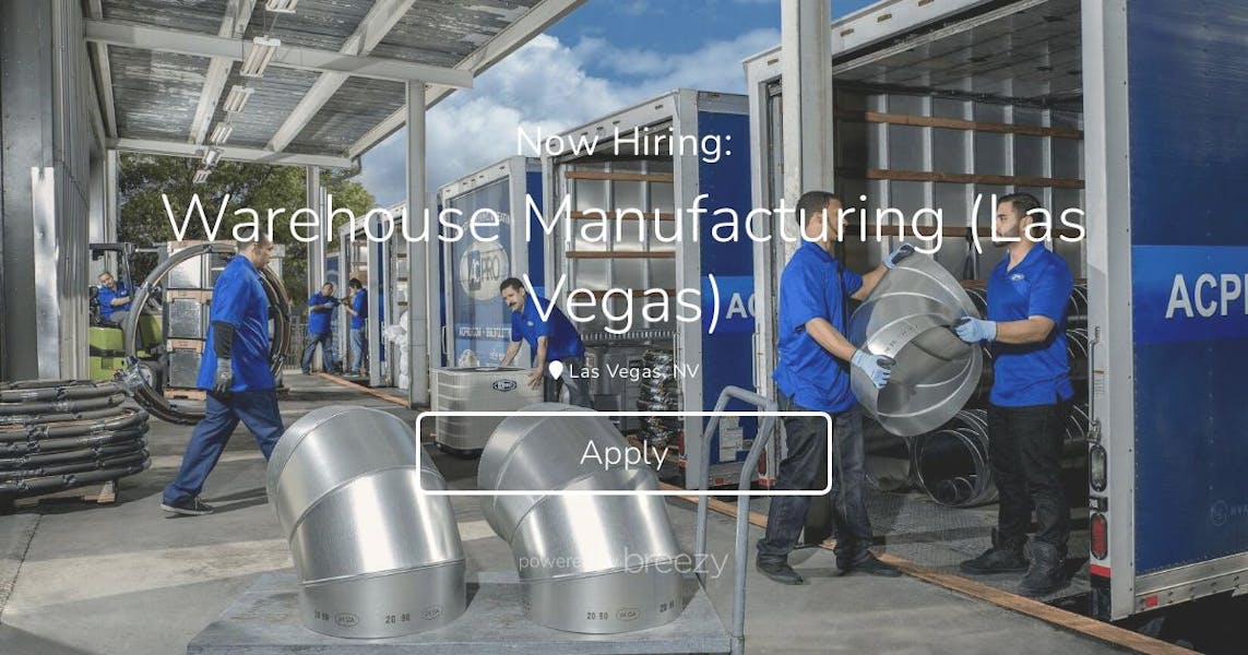 Warehouse Manufacturing (Las Vegas) at AC Pro