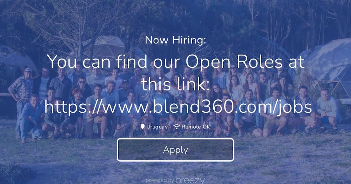 You can find our Open Roles at this link